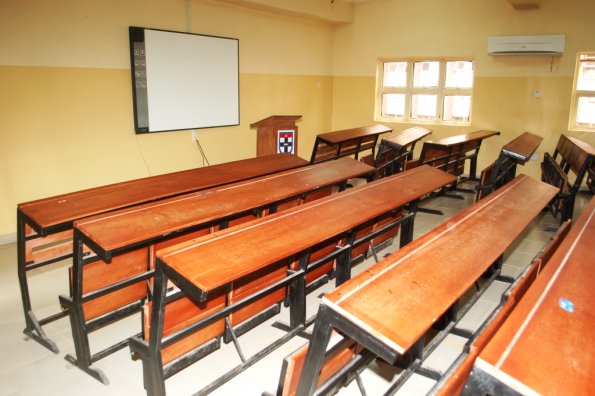 26. Front view of a class room