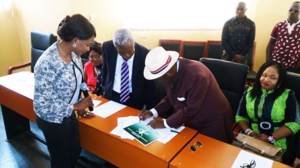 Nigeria Olympic Fund, Mary Onyali visit Afe Babalola University University._11